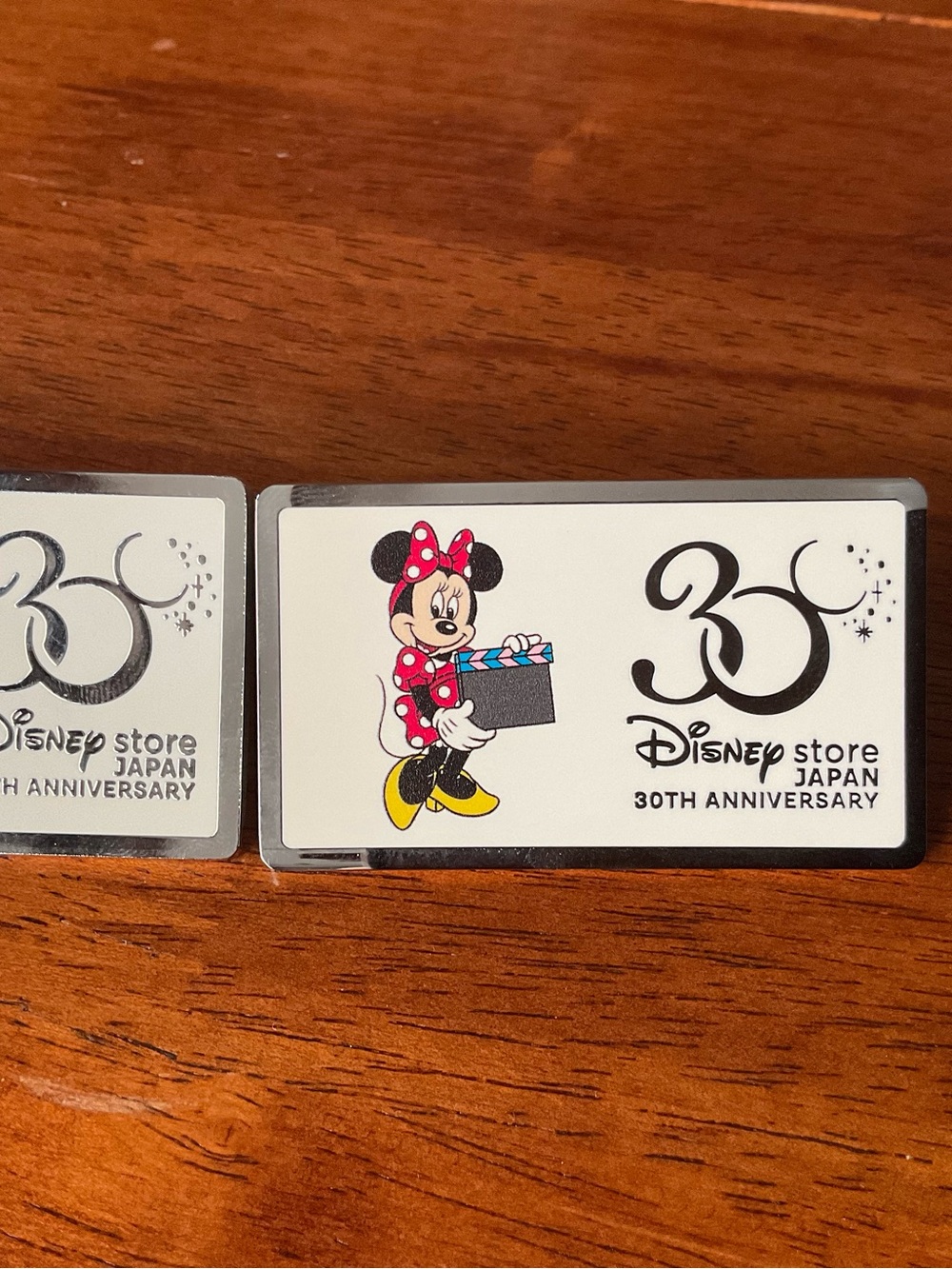 Disney Store Japan 30th Anniversary Logo Pins - Mickey Mouse, Minnie, and Duffy - Picture 4 of 5